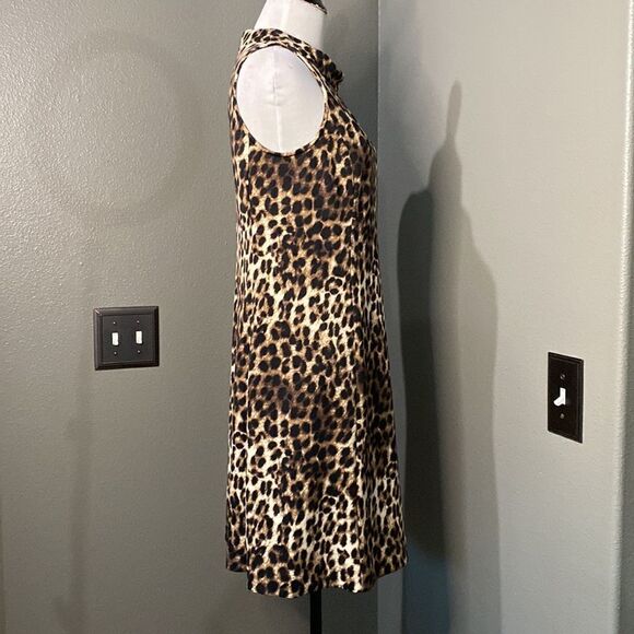 Alfani Sleeveless Leopard Sheath Dress - Picture 4 of 8